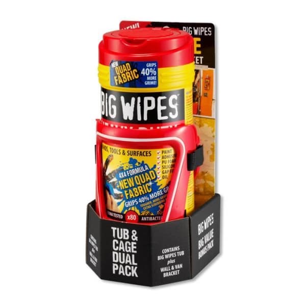 Bigwipes Big Wipes vägg- eller skåpstöd för låda med 120 våtservetter