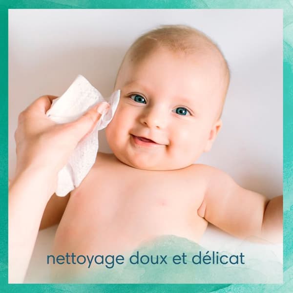 Pampers Baby Wipes Aqua Harmonie 720 Wipes (Förpackning om 15 x 48) utan parfym eller alkohol 99% vatten och fibrer av vegetabiliskt ursprung