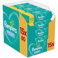 Miniatyrbild 1 av 5: PAMPERS FRESHCLEAN baby våtservetter - 15 x 80 våtservetter - 1200 våtservetter