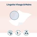Miniatyrbild 3 av 4: Baby wipes for face and hands - Biolane - Pack of 12 - 768pcs - Hypoallergenic - Made in France