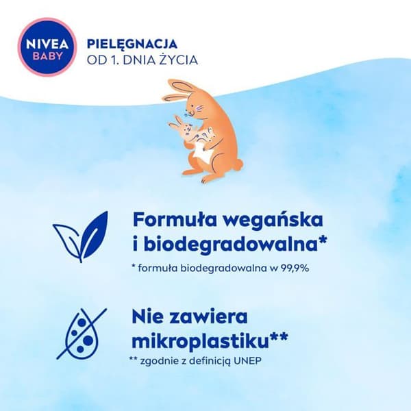 Nivea baby våtservetter biologiskt nedbrytbara Soft - Cream Ekonomiskt emballage, 4 x 57 st