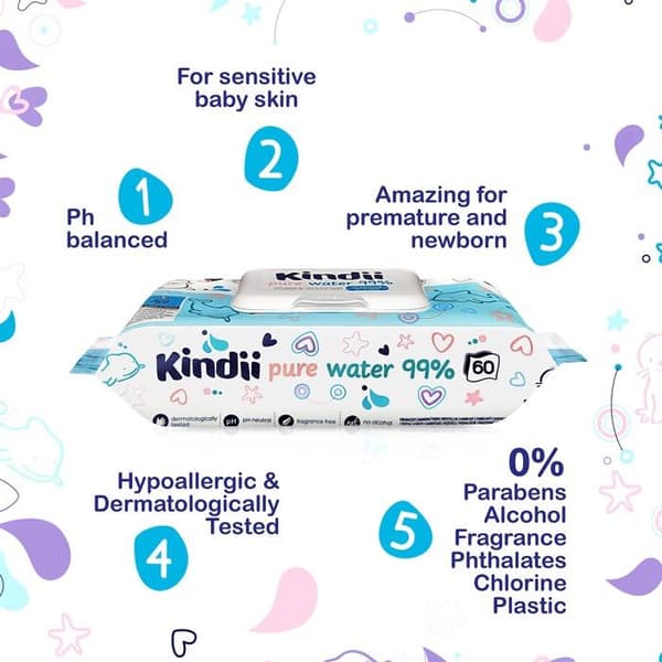 Lingettes bébé Kindii - 20222512