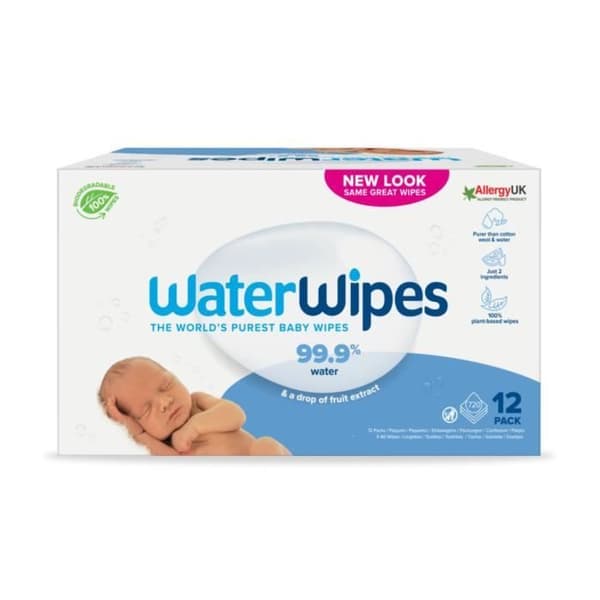 WATERWIPES Economic Packméga 12x60 våtservetter