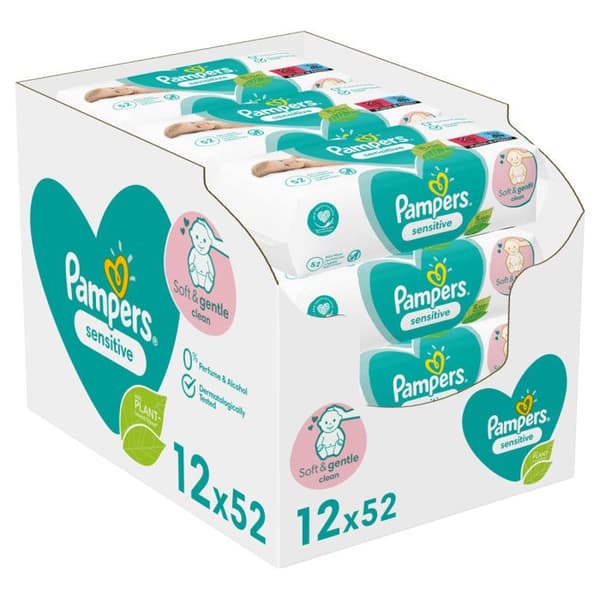 12x52 Känsliga Våtor, Pampers