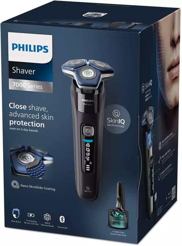 PHILIPS Shaver series 7000 wet&dry SteelPrecision blades SkinIQ