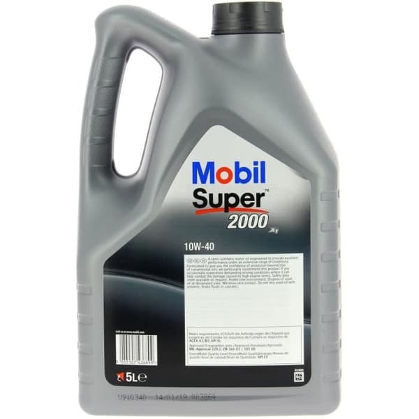 MOBIL Motorolja Touring bilbensin Super 2000 - 10W40 - Semisyntetisk - 5L