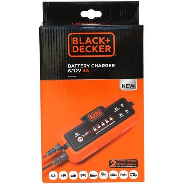 BLACK &amp; DECKER BATTERILADDARE 6V OCH 12V 4A