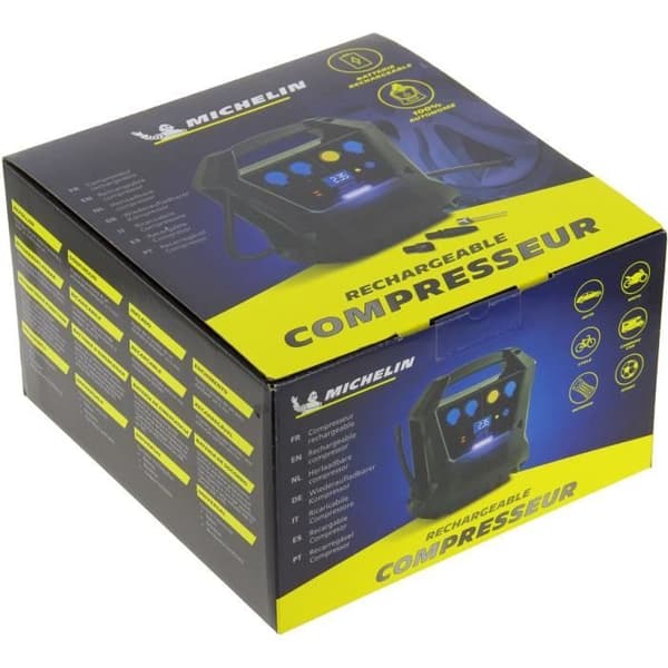 MICHELIN - Uppladdningsbar sladdlös kompressor - 6,9 Bar - 100 PSI
