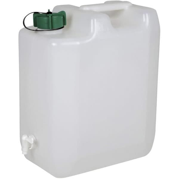 Extra stark jerrycan med kran med rent vatten 35 liter