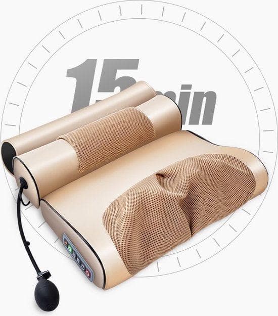 2 -in -1 Massag -kudde - Massagevall - Värme Massage Kudde - Shiatsu Massage Kudde - Massagehalskudde - Värmehalsens axel Bakkropp - Elektrisk massage