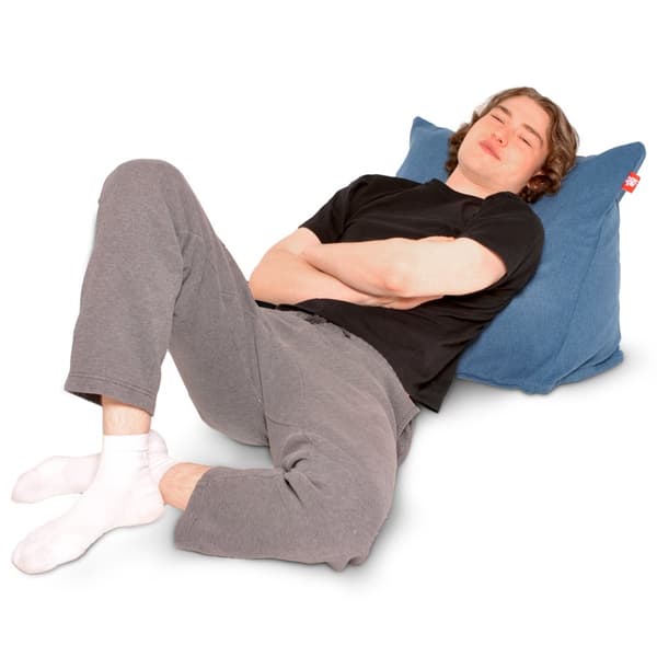 KOZYS Sækkestol Læsepude Kilepude Rygpude (med mikroperler, ergonomisk rygstøtte og nakkepude), forskellige farver, til børn og voksne