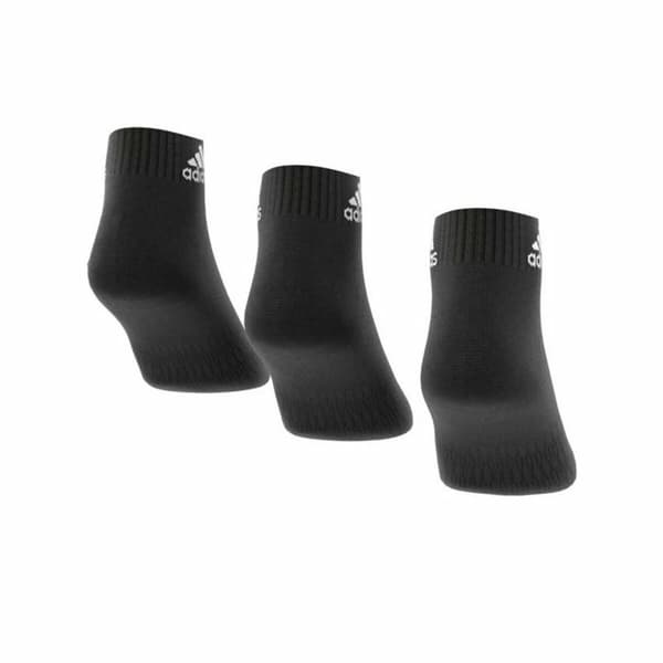 Ankelsokker Adidas Cushioned  3 par Svart - 43-45