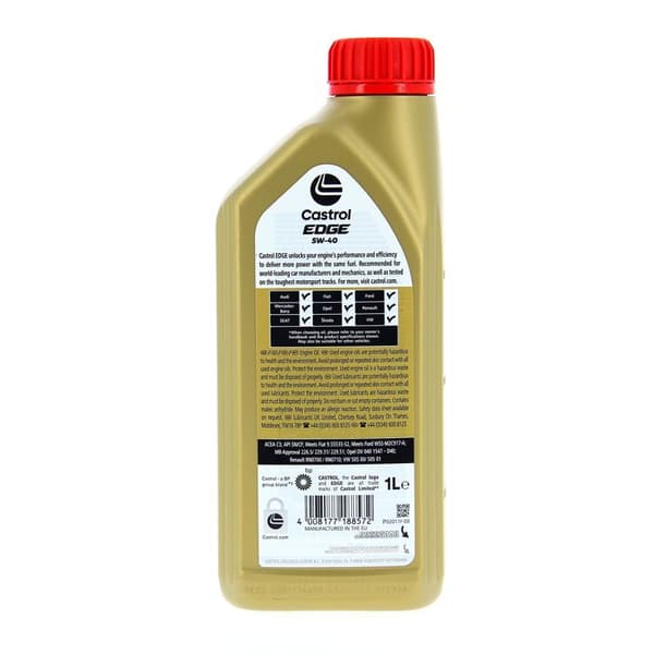 Motorolja - CASTROL - EDGE 5W-40 - 1L