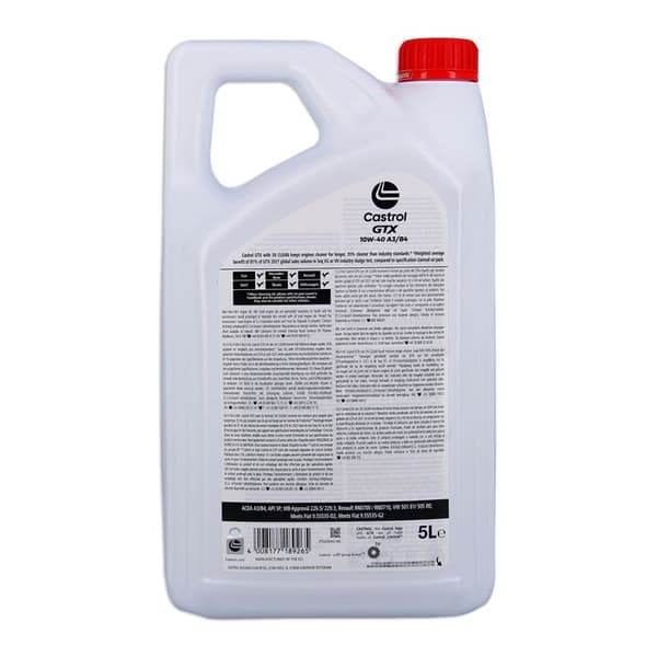 Motorolja - CASTROL - GTX 10W-40 A3/B4 - 5L
