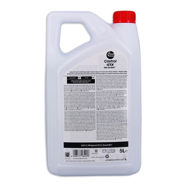 Motorolja - CASTROL - GTX 5W-30 RN17 - 5L