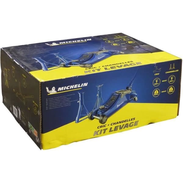 Hydraulisk domkraft - MICHELIN - 9558 - Lyftkapacitet: 1800 kg - Lyfthöjd: 105mm till 350mm.