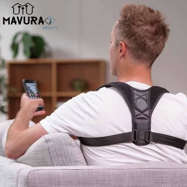 Ryggstöd - MAVURA - FITBACK PRO™ - Hållningskorrigering - Optimal komfort - Material som andas