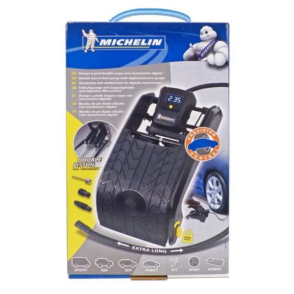 MICHELIN Fotpump Manometer med dubbel kolv