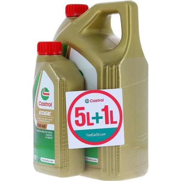 Motorolja - CASTROL EDGE - 5W-40 - 5L+1L - 057326