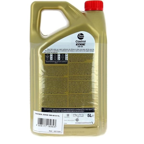 Motorolja - CASTROL EDGE - 5W-40 - 5L+1L - 057326