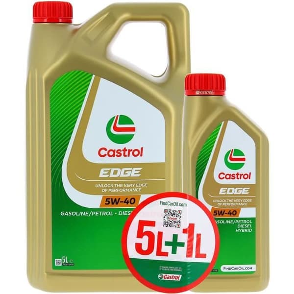 Motorolja - CASTROL EDGE - 5W-40 - 5L+1L - 057326
