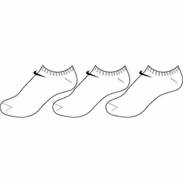Ankelstrumpor, sport Nike SX2554 101 Vit/Svart - 42-46