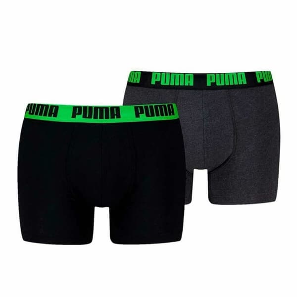 Boxershorts, Herr Puma EVERRYDAY BASIC 701226387 018 2 antal Grön Svart - M