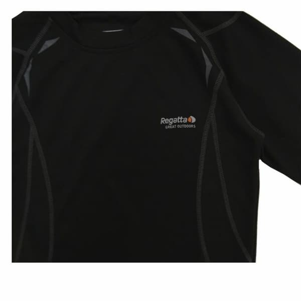 Termisk T-shirt til Børn Regatta Sort - 10 år