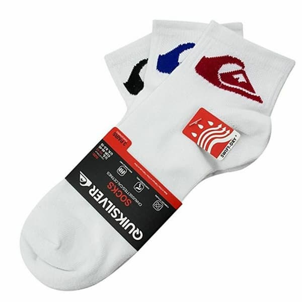 Nilkkasukat QuikSilver Sportswear Valkoinen 3 paria - 40-45