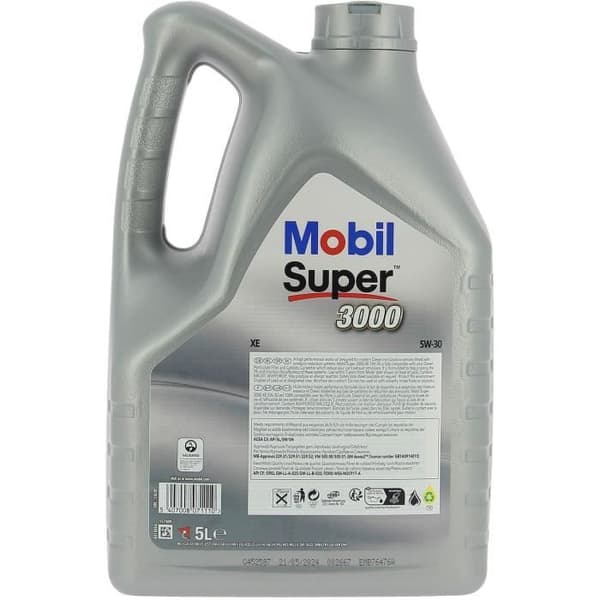Motoroljebehållare - MOBIL - S3000 5W30 XE - 5 L - 4 säsonger