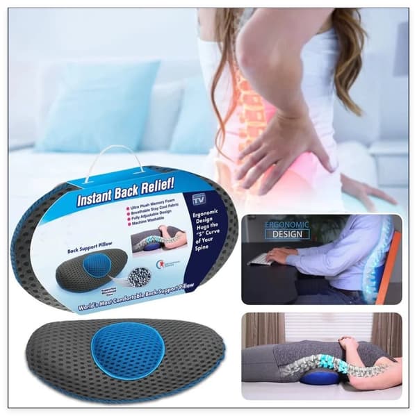 Ergonomisk rygpude i Memory Foam - Komfort og støtte til lænden