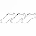 Miniatyrbild 1 av 2: Ankelstrumpor, sport Nike SX2554 101 Vit/Svart - 42-46