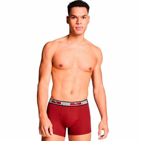 Miesten bokserit Puma Musta Punainen - XL