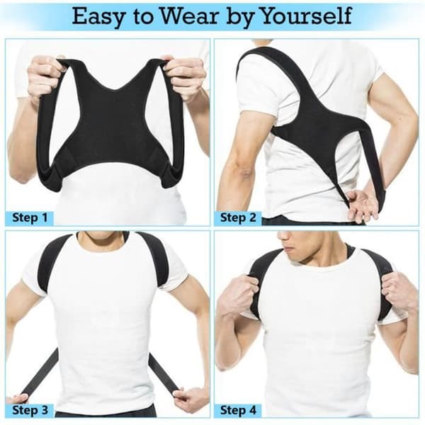 Posture Corrector - Ej specificerad - Justerbar - Svart - Stödortos - Stödresår