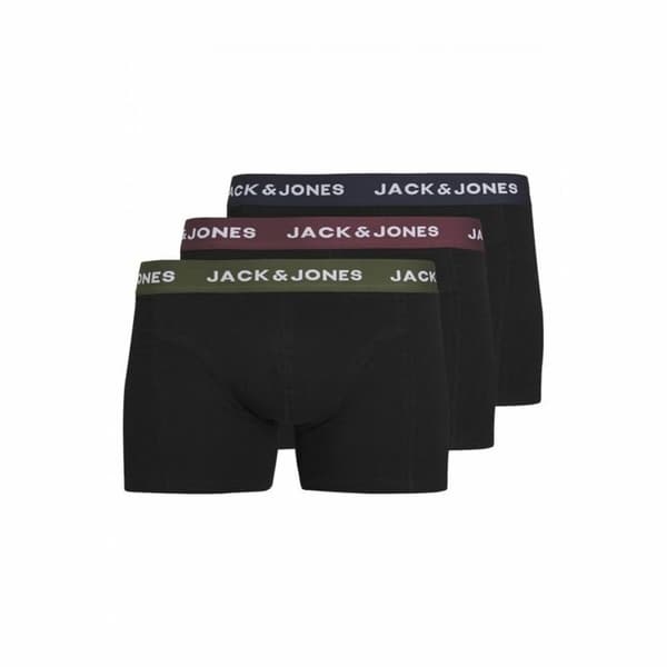 Miesten bokserit Jack & Jones Jacaron Solid Trunks Musta - XXL