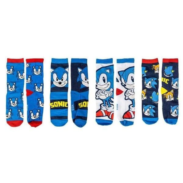 Sokker Sonic Multifarvet 27-30 4 par Unisex