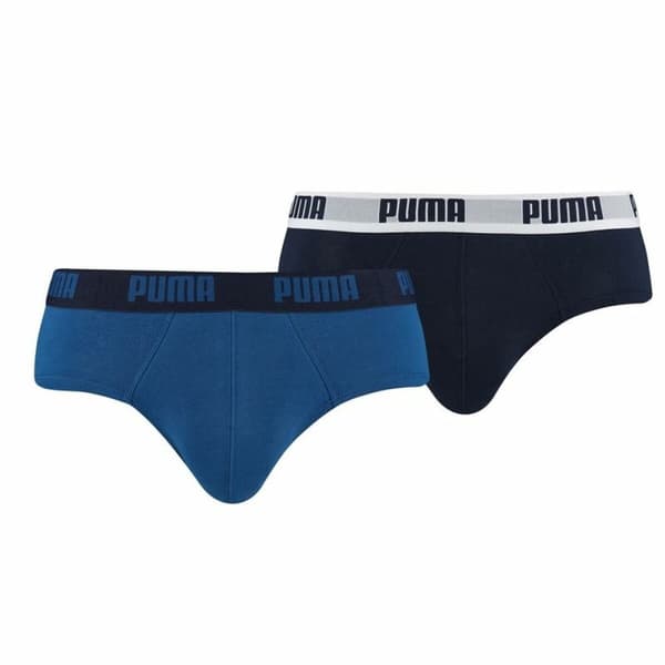 Förpackning med Kalsonger Puma Basic Blå 2 Delar - S
