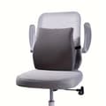 Pikkukuva 2 / 2: Vaahdotettu vyötärötuki tyyny, ergonominen muotoilu, konepestävä päällinen,Tumma harmaa