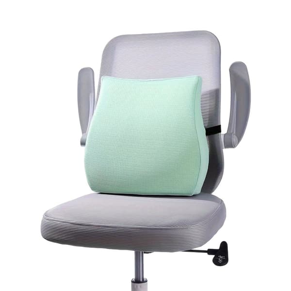 Vaahdotettu vyötärötuki tyyny, ergonominen muotoilu, konepestävä päällinen,Minttuvihreä