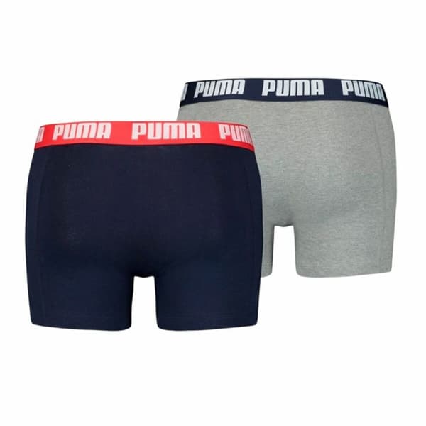 Förpackning med Kalsonger Puma Basic Grå Boxer 2 Delar - S