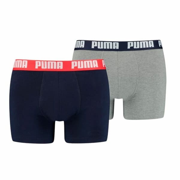 Förpackning med Kalsonger Puma Basic Grå Boxer 2 Delar - S