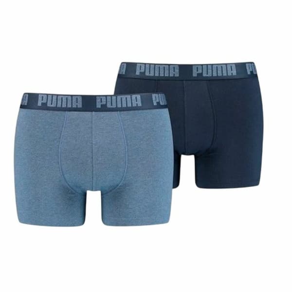 Förpackning med Kalsonger Puma Basic Blå Boxer 2 Delar - L