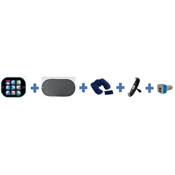 Sommarpaket för bilar - HTC EQUIPEMENT - Semester - Innehåller: solskydd, nackkudde, surfplattahållare