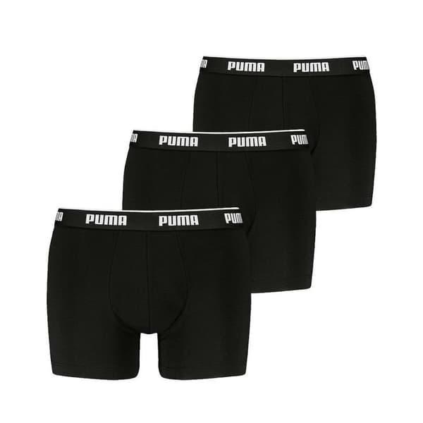 Boxershorts for menn Puma 701234187 001 Svart 3 enheter - L