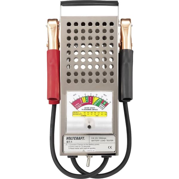 VOLTCRAFT BT-1 Bil-batteritestare 6 V, 12 V 295 mm x 180 mm x 60 mm