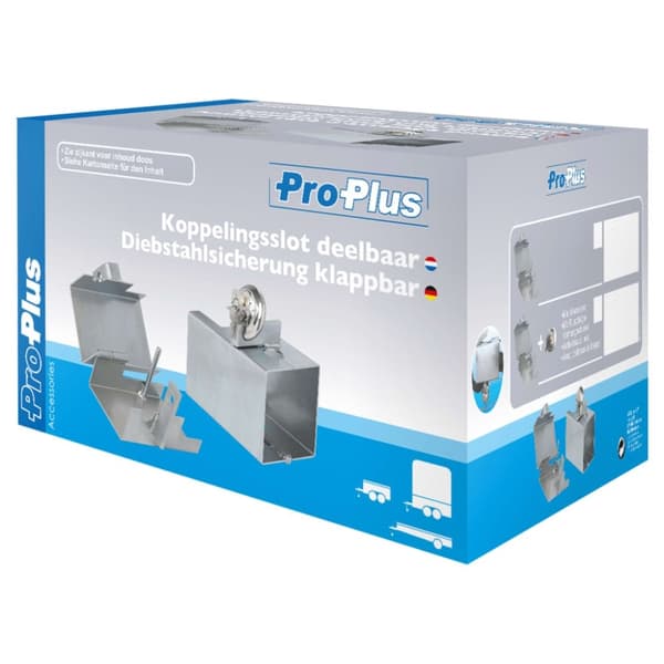 ProPlus Kopplingslås hitchkoppling delbart med hänglås 341324S