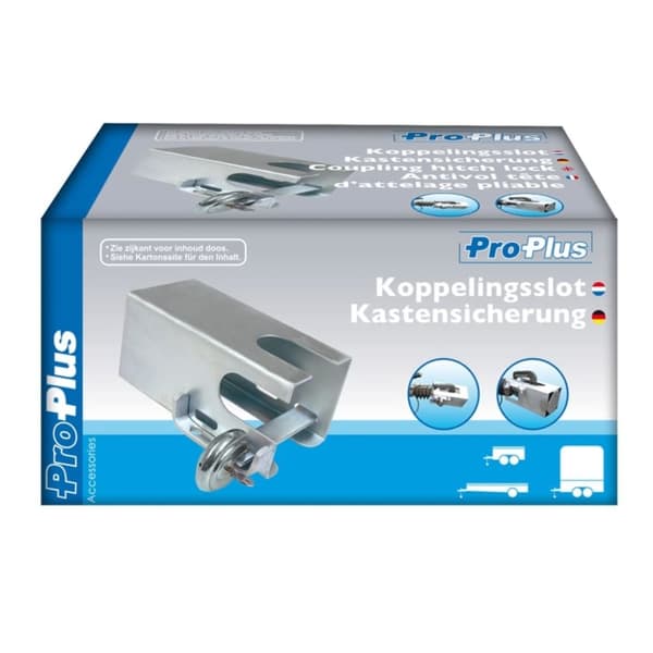 ProPlus Kopplingslås hitchkoppling med hänglås 110 x 110 mm 341325S