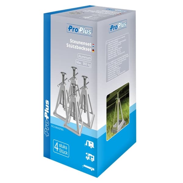 ProPlus Støttebukker aluminium 4 stk 360803