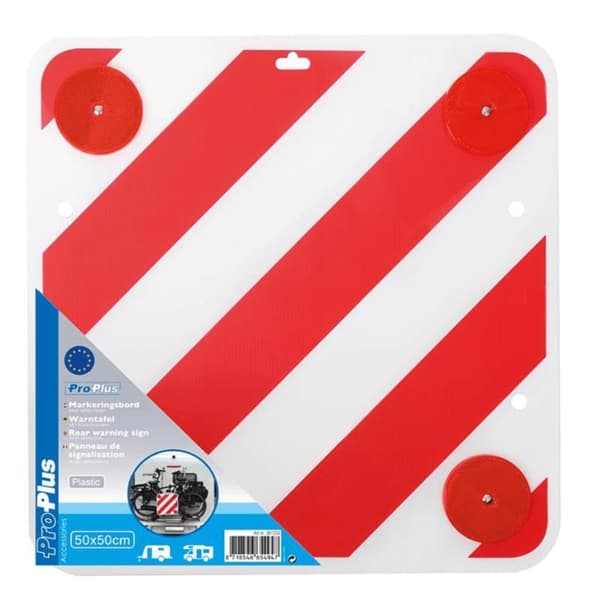 ProPlus advarselsskilt til bil 50x50 cm med reflekser plastik 361228