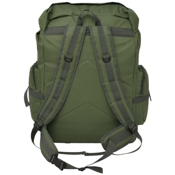 vidaXL Ryggsekk Militærstil 65 L Grønn
